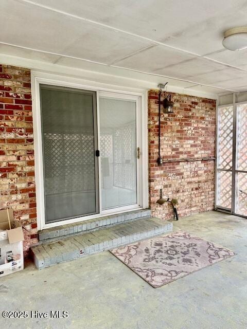 view of exterior entry