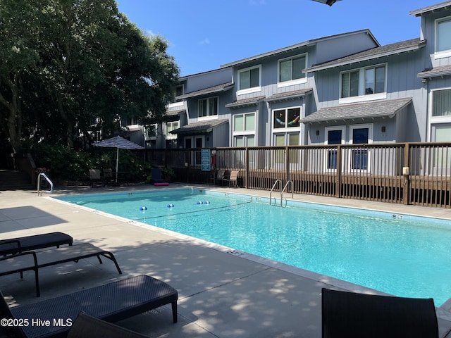pool featuring a patio