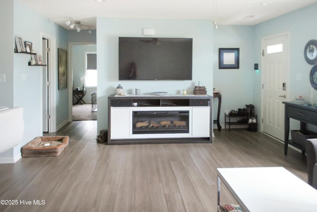 314 Nugget Trl, Elizabeth City, NC 27909 - living room featuring wood finished floors, plenty of natural light, and ceiling fan
