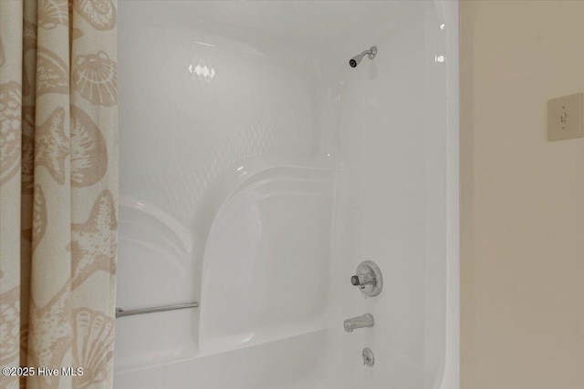 17 Windsong Pl, Whispering Pines, NC 28327 - bathroom with shower / bathtub combination with curtain