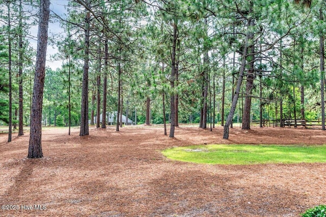 17 Windsong Pl, Whispering Pines, NC 28327 - view of yard with a forest view