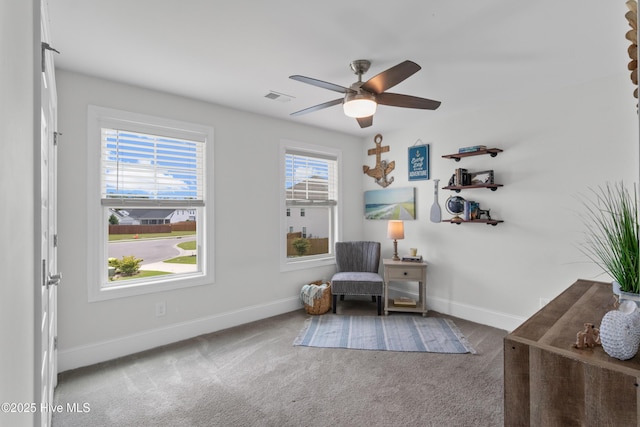57 N Passerine Path, Hampstead, NC 28443 - sitting room with carpet floors and ceiling fan