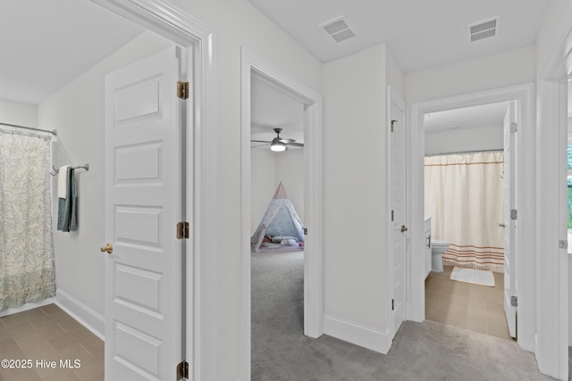 57 N Passerine Path, Hampstead, NC 28443 - hall featuring carpet floors