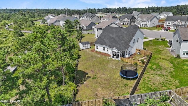 57 N Passerine Path, Hampstead, NC 28443 - aerial view of residential area featuring a tree filled landscape