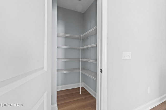 view of storage area