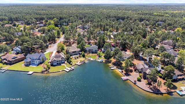 120 Clay Cir W, End, NC 27376 - bird's eye view featuring a residential view, a forest view, and a water view