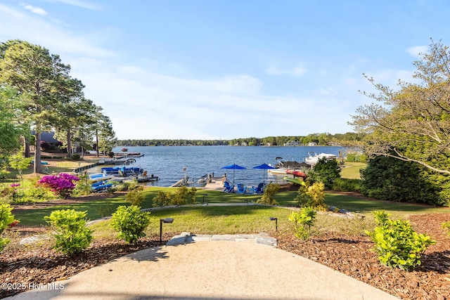 120 Clay Cir W, End, NC 27376 - water view with a dock