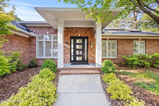 120 Clay Cir W, End, NC 27376 - property entrance featuring brick siding