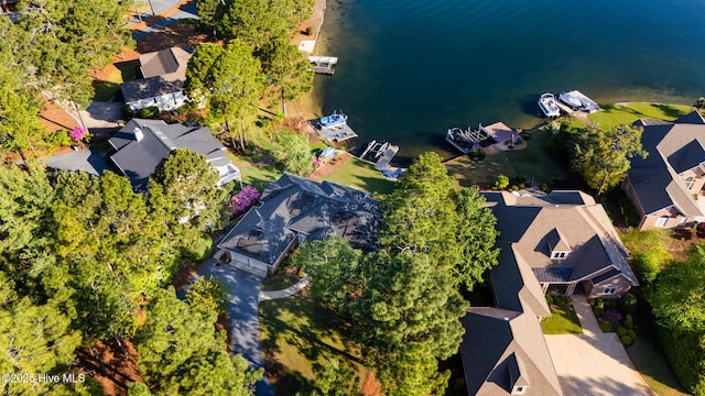 120 Clay Cir W, End, NC 27376 - bird's eye view featuring a residential view and a water view