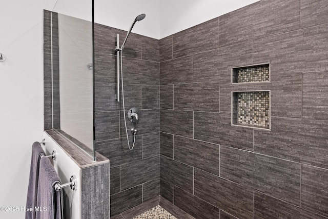120 Clay Cir W, End, NC 27376 - bathroom featuring tiled shower