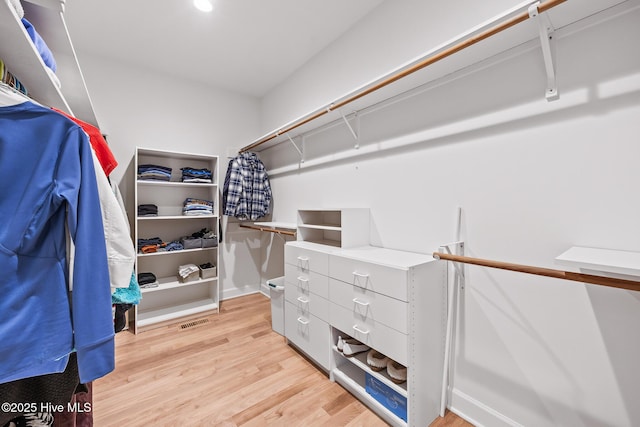 120 Clay Cir W, End, NC 27376 - spacious closet with light wood-style flooring and visible vents