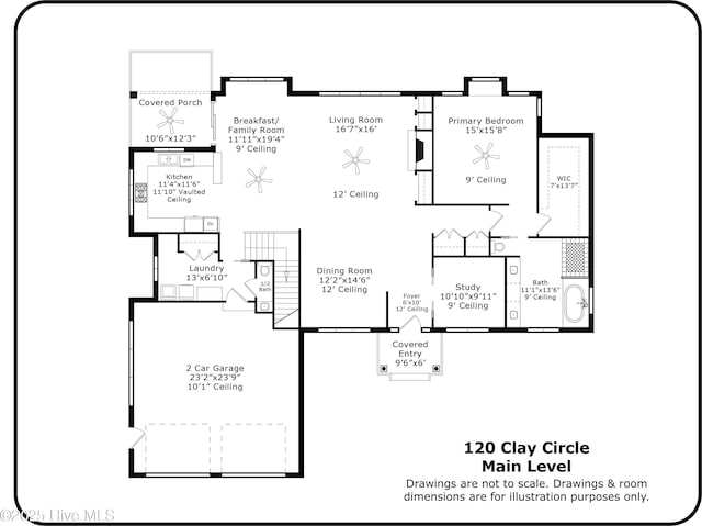 120 Clay Cir W, End, NC 27376 - floor plan