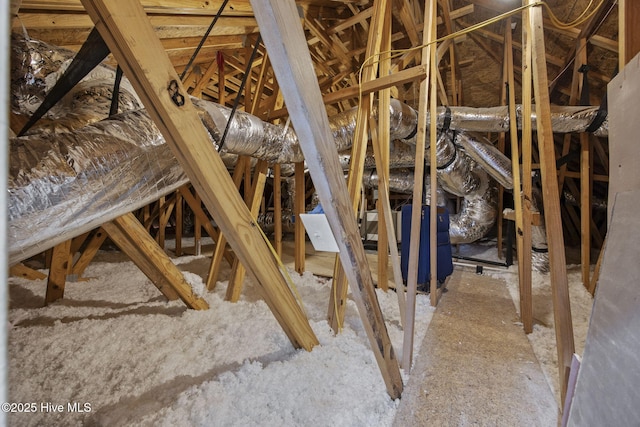 view of attic