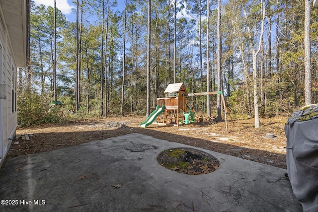 view of play area