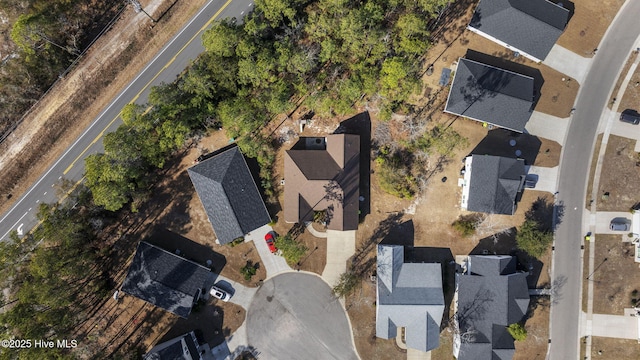 drone / aerial view featuring a residential view