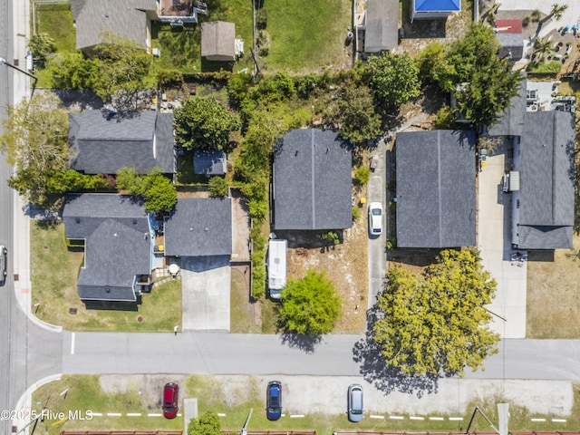 aerial view featuring a residential view
