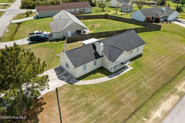 drone / aerial view featuring a residential view