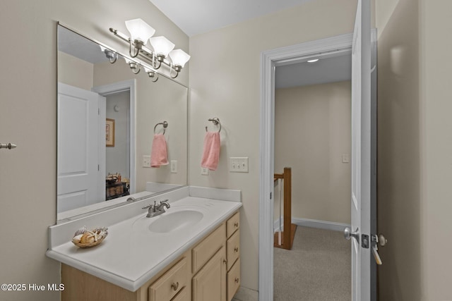 1308 Ann St Unit 16, Beaufort, NC 28516 - bathroom with vanity and baseboards