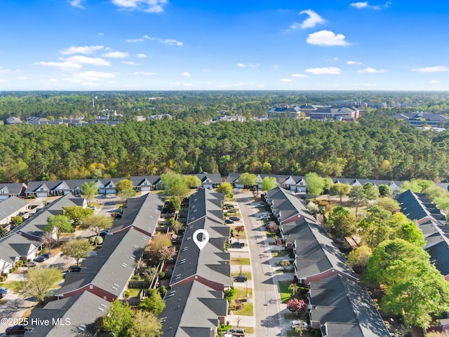 5006 Carleton Dr Unit 90, Wilmington, NC 28403 - aerial view of property and surrounding area with nearby suburban area and a forest