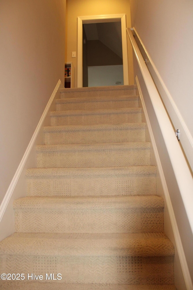 view of staircase