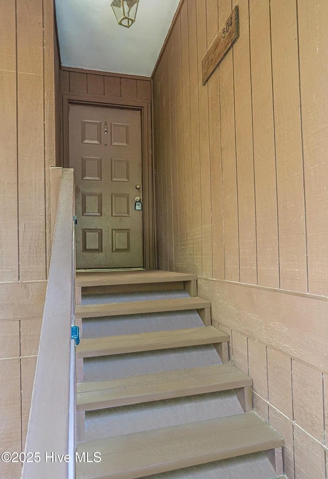 view of staircase