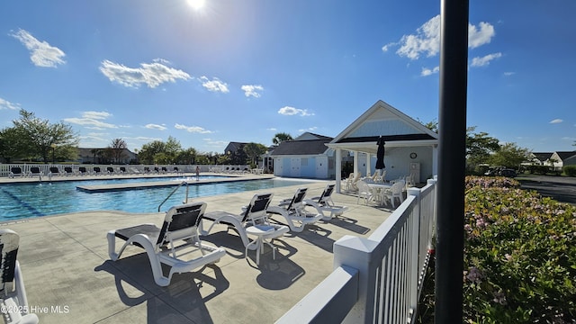 1905 Coleman Lake Dr, Calabash, NC 28467 - community pool with a patio