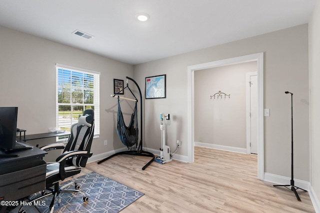 2665 Ash Little River Rd NW, Longwood, NC 28452 - office featuring light wood-style floors and baseboards