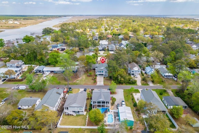 334 NE 48th St, Oak Island, NC 28465 - aerial overview of property's location featuring nearby suburban area