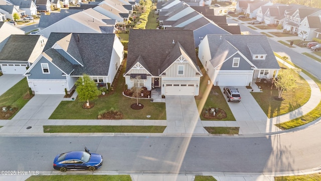 bird's eye view with a residential view