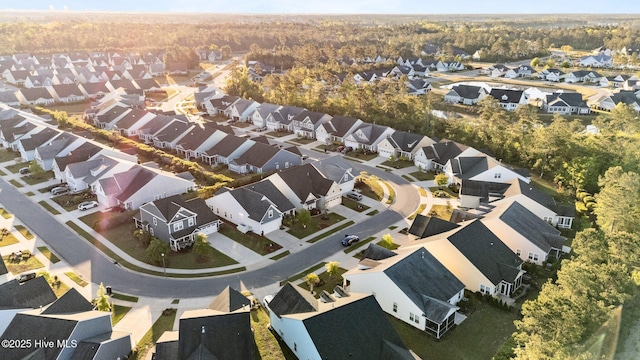 bird's eye view featuring a residential view