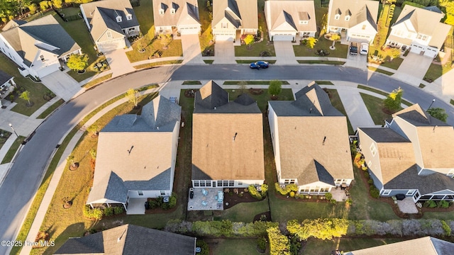 aerial view featuring a residential view