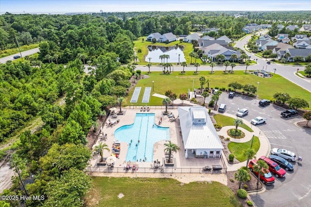 bird's eye view featuring a residential view