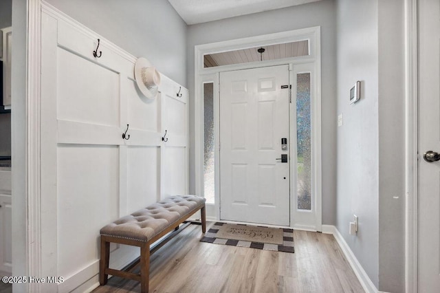 301 Softwood Ct, Jacksonville, NC 28540 - entrance foyer with light wood-style floors and baseboards