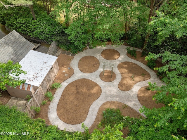 birds eye view of property