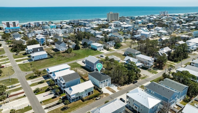 1205 Mackerel Ln Unit 2, Carolina Beach, NC 28428 - aerial view featuring a water view and a residential view
