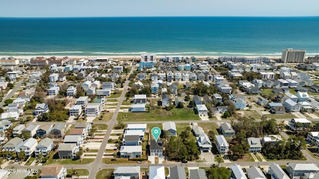 1205 Mackerel Ln Unit 2, Carolina Beach, NC 28428 - aerial view with a residential view and a water view