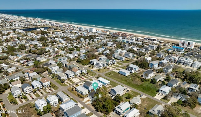 1205 Mackerel Ln Unit 2, Carolina Beach, NC 28428 - drone / aerial view featuring a water view and a residential view