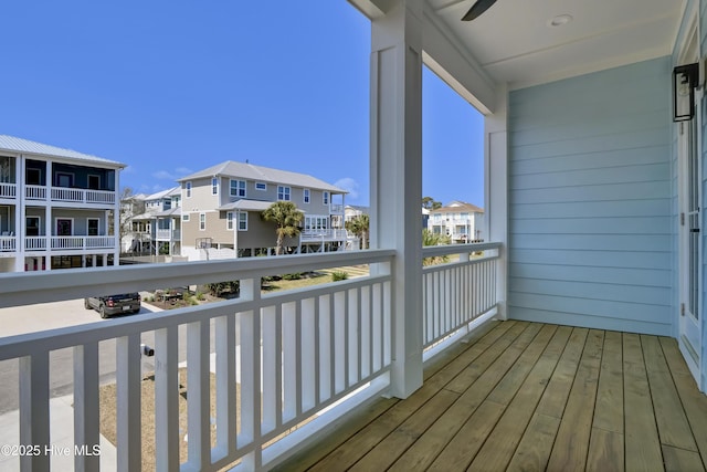 1205 Mackerel Ln Unit 2, Carolina Beach, NC 28428 - balcony featuring a residential view