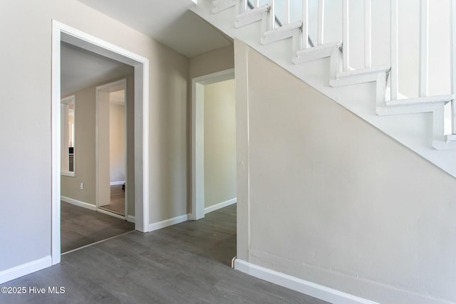 915 N Broad St, Edenton, NC 27932 - staircase featuring wood finished floors and baseboards