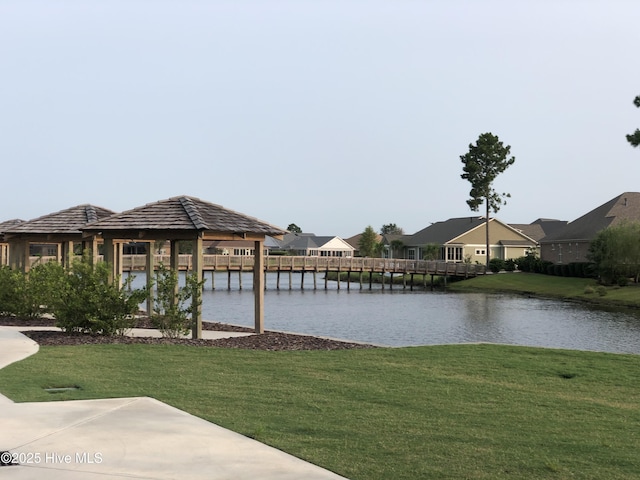 8372 S Shoreside Way NE, Leland, NC 28451 - water view featuring a gazebo
