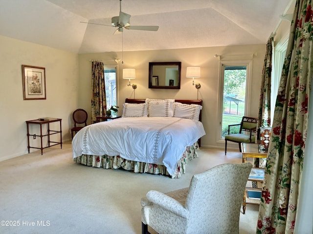 207 Bump A Long Ln, Southern Pines, NC 28387 - carpeted bedroom featuring baseboards and lofted ceiling