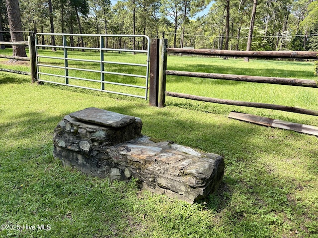 207 Bump A Long Ln, Southern Pines, NC 28387 - view of gate with a yard and fence
