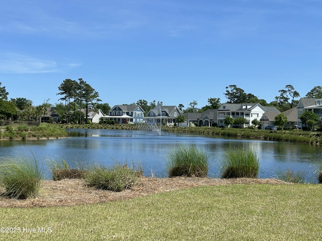 property view of water featuring a residential view