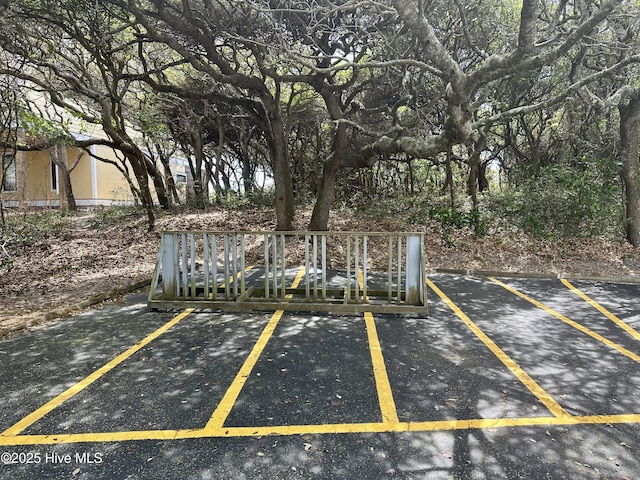 view of uncovered parking lot