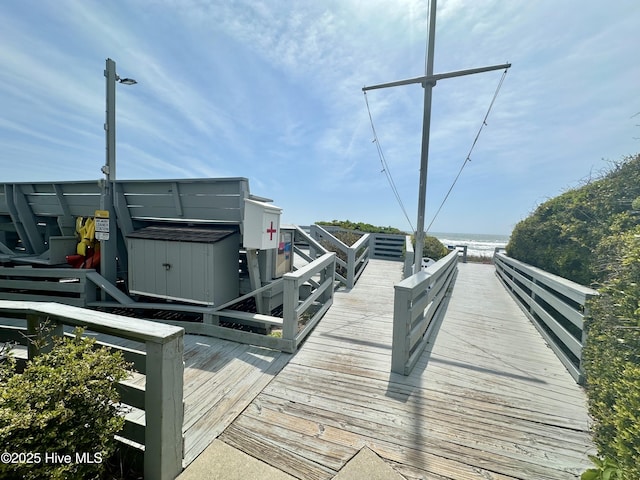 view of dock