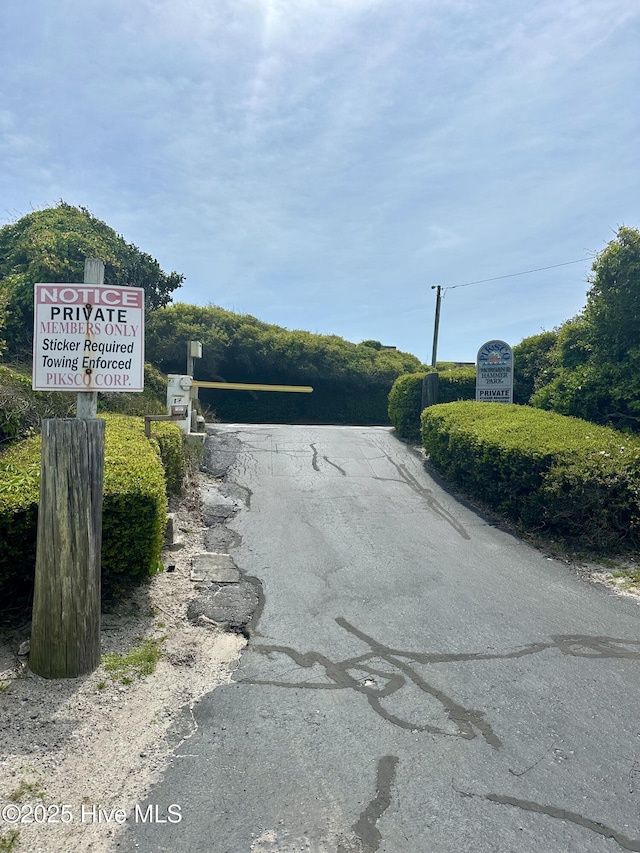 view of road