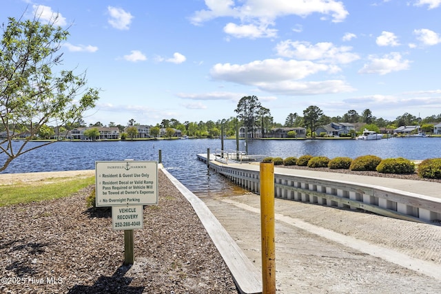 5900 Santo Domingo Ct, New Bern, NC 28560 - dock area featuring a water view
