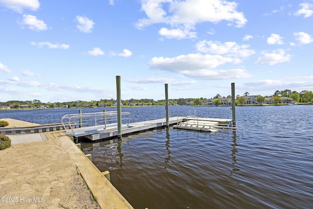 5900 Santo Domingo Ct, New Bern, NC 28560 - view of dock with a water view