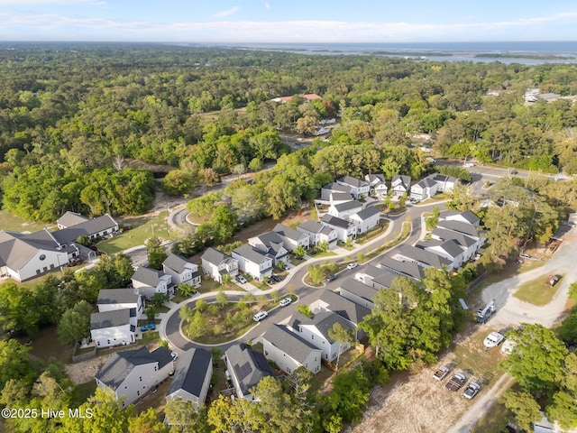 761 Cypress Village Pl, Wilmington, NC 28412 - drone / aerial view featuring a residential view and a wooded view