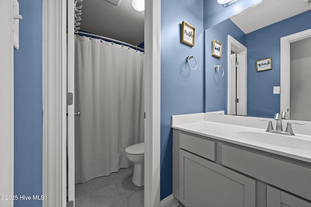 506 White Shoal Way, Sneads Ferry, NC 28460 - full bath with vanity, tile patterned flooring, and toilet